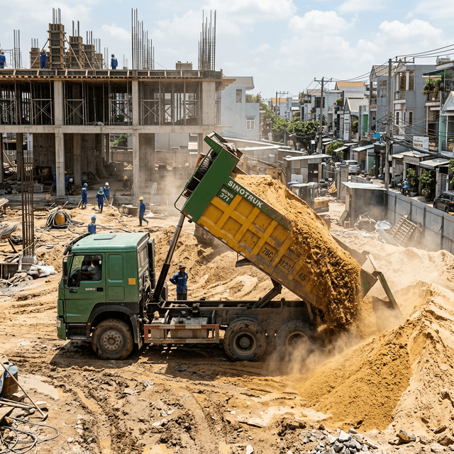 5 Tiêu chí cốt lõi chọn nhà cung cấp cát xây dựng cho đại dự án