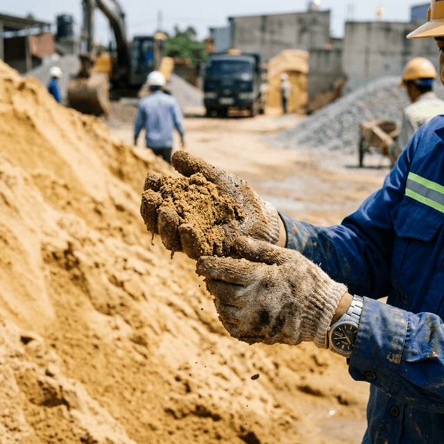 Bùn sét lẫn trong cát: Thay vì rủi ro nứt nẻ, hãy rửa sạch 100%